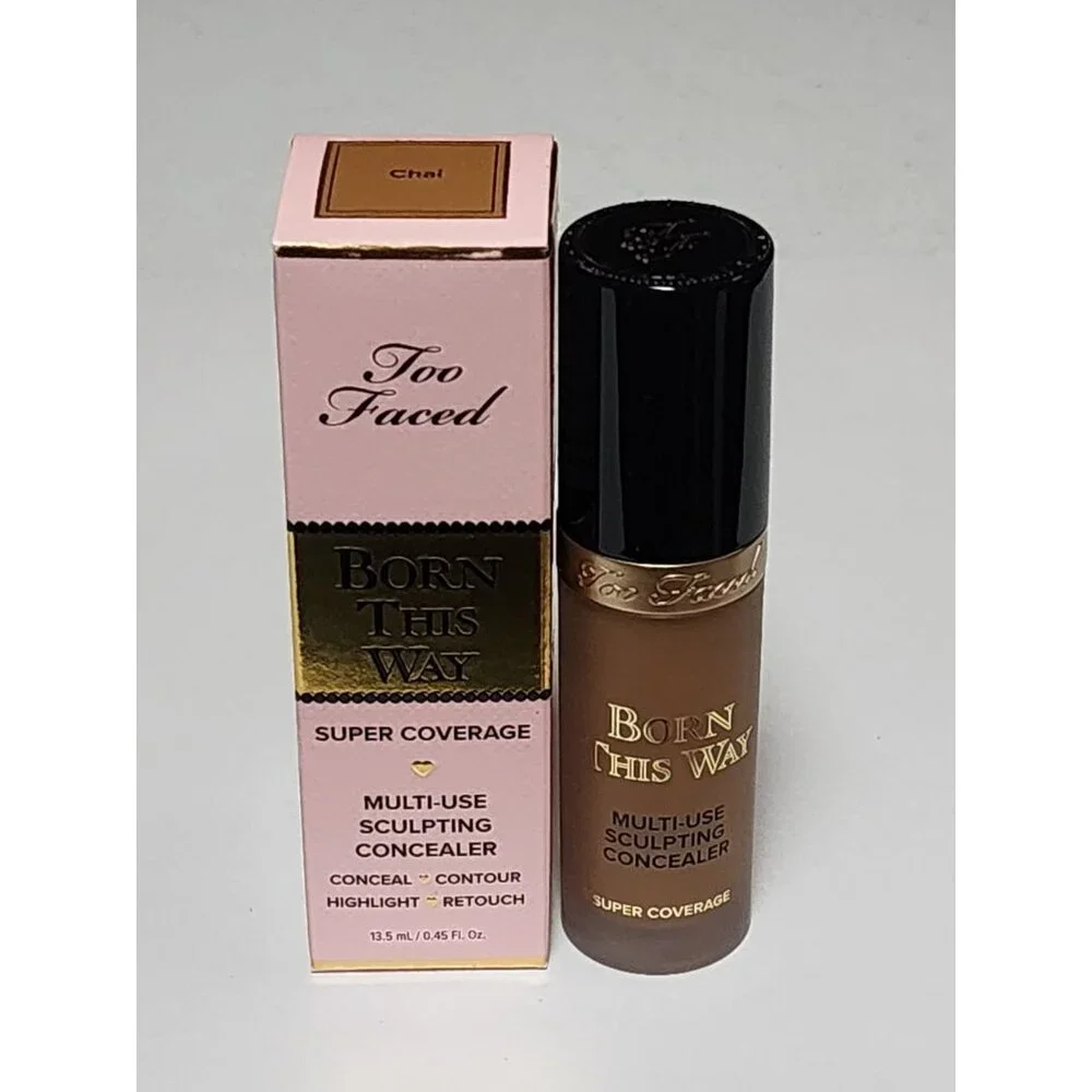 Too Faced Chai Born This Way Multi Use Sculpting Concealer Full Size New